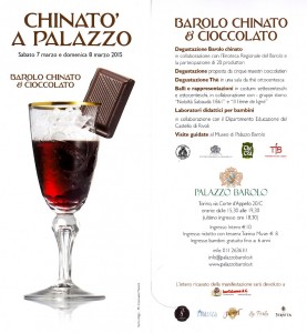 Invito Barolo chinato e Cioccolato 2015